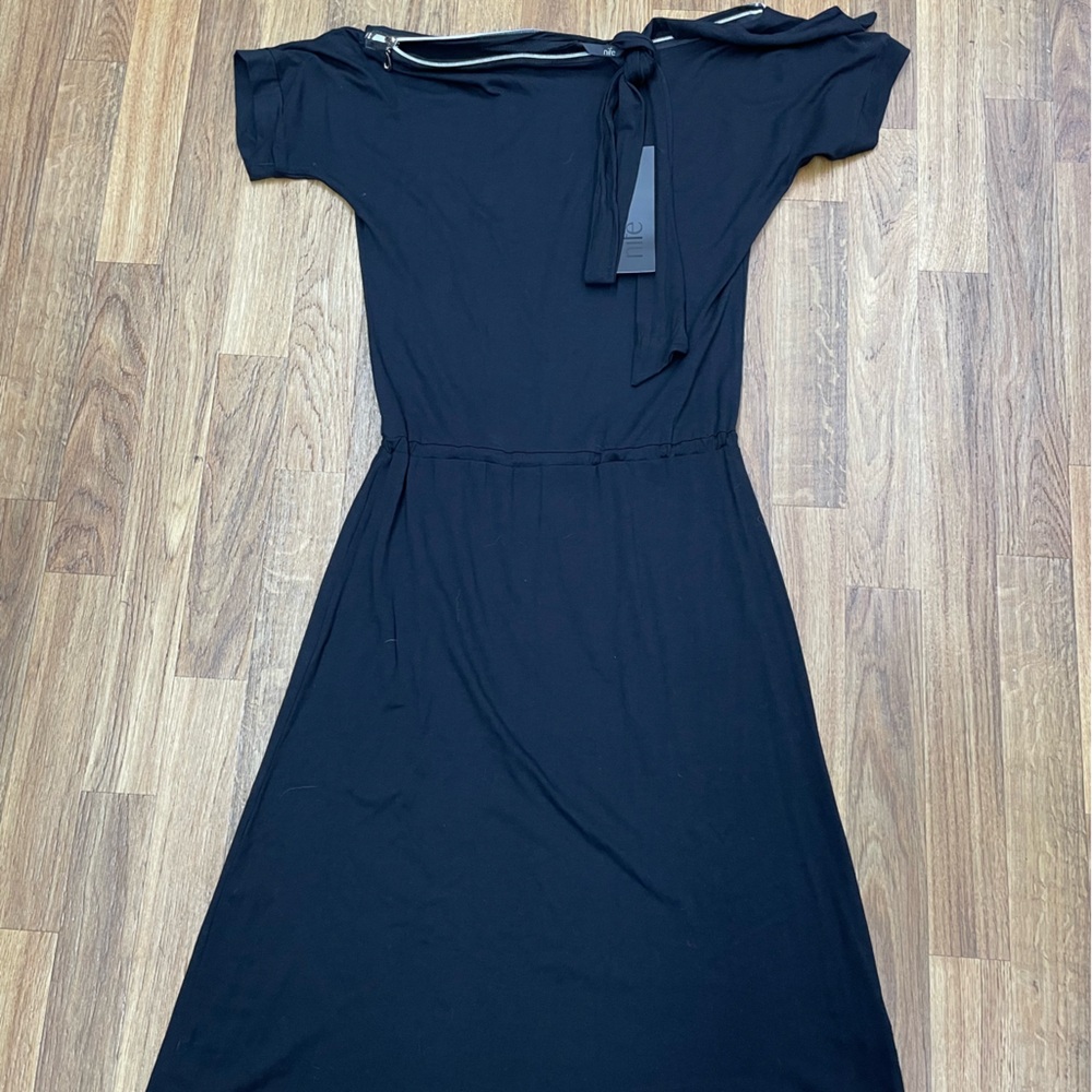 Chic Black Midi Dress for Women